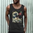 Boston Terrier Japanese Kanagawa Wave Surf Dog Men Tank Top, novelty gifts, funny gifts