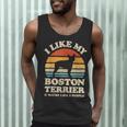 I Like My Boston Terrier And Maybe Like 3 People Dog Lover Men Tank Top, novelty gifts, funny gifts
