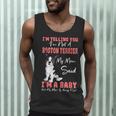 Boston Terrier Mom American Gentleman Dog Lover Mother's Day Men Tank Top, novelty gifts, funny gifts