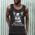 Boston Terrier Nope Not Today Not Tomorrow Either Sarcastic Men Tank Top, novelty gifts, funny gifts