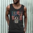 Boston Terrier Patriotic 4th Of July USA American Flag Men Tank Top, novelty gifts, funny gifts