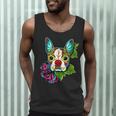 Boston Terrier In Red Day Of The Dead Sugar Skull Dog Men Tank Top, novelty gifts, funny gifts