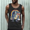 Boston Terrier Riding Dinosaur T-Rex Boys Kids Rainbow Men Tank Top, novelty gifts, funny gifts