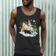 Boston Terrier Riding Unicorn Boys Girls Kids Rainbow Men Tank Top, novelty gifts, funny gifts