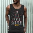 Boston Terrier Santa Hat Xmas Light Men Women Christmas Tree Men Tank Top, novelty gifts, funny gifts