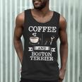 Boston Terrier Shirt Coffee And Boston Terrier Cute Dog For Men Women Girls Kids Men Tank Top, novelty gifts, funny gifts