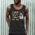 Boston Terrier Shirt I Will Find You And I Will Lick You Men Tank Top, novelty gifts, funny gifts