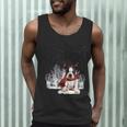 Boston Terrier In The Snow Merry Christmas Winter Men Tank Top, novelty gifts, funny gifts