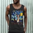 Boston Terrier Starry Night Van Gogh Art Men Tank Top, novelty gifts, funny gifts
