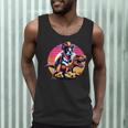 Boston Terrier Wearing A Cowboy Hat On T-Rex Men Tank Top, novelty gifts, funny gifts