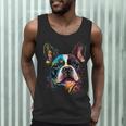 Cute Boston Terrier Puppy Dog Art Lover Unique Painting For Men Women Kids Men Tank Top, novelty gifts, funny gifts