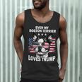 Even My Boston Terrier Loves Trump Trump Supporter Dog Lover Men Tank Top, novelty gifts, funny gifts