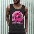 Ghost And Witch Boston Terrier Dog In October We Wear Pink Men Tank Top, novelty gifts, funny gifts
