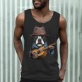 Guitar Shirt Boston Terrier Dog Playing Acoustic Guitar Men Tank Top, novelty gifts, funny gifts