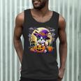 Halloween Boston Terrier Dog Breed With Jack O' Lantern Art Men Tank Top, novelty gifts, funny gifts