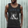 Love Is Boston Terrier Bostie Men Tank Top, novelty gifts, funny gifts