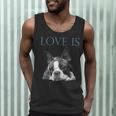 Love Is Boston Terrier Bostie Men Tank Top, novelty gifts, funny gifts