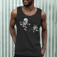 Skeleton Chasing Dog Boston Terrier Halloween Pet Lover Men Tank Top, novelty gifts, funny gifts