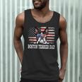 Vintage Boston Terrier Dad American Flag Father's Day Men Tank Top, novelty gifts, funny gifts