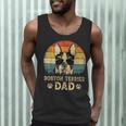 Vintage Boston Terrier Dad Dog Lovers Father's Day Tee Men Tank Top, novelty gifts, funny gifts