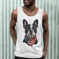 Boston Terrier American Flag Men Tank Top, novelty gifts, funny gifts