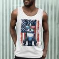 Boston Terrier Dog American USA US Flag Pets Vintage Outfit Men Tank Top, novelty gifts, funny gifts