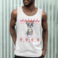 Boston Terrier Dog Santa Hat Men Kids Ugly Christmas Light Men Tank Top, novelty gifts, funny gifts