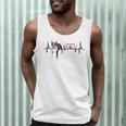Boston Terrier EKG Heartbeat Heart Line Dog Lovers Men Tank Top, novelty gifts, funny gifts
