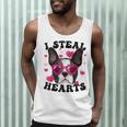 Boston Terrier Heart Glasses Girls Bostie Valentines Day Men Tank Top, novelty gifts, funny gifts