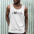 Boston Terrier Heartbeat Heart Line Men Tank Top, novelty gifts, funny gifts