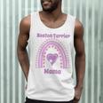 Boston Terrier Mama Cute Rainbow Paw Heart Shape Men Tank Top, novelty gifts, funny gifts