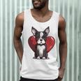 Boston Terrier Mom Dad Bostie Dog Lover Valentines Day Men Tank Top, novelty gifts, funny gifts