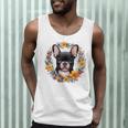 Boston Terrier Mom Floral Bostie Dog Lover Flowers Cute Men Tank Top, novelty gifts, funny gifts