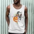Boston Terrier Pumpkin Jack O Lantern Halloween Men Tank Top, novelty gifts, funny gifts
