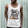 Boston Terrier Skeleton Mummy Witch Halloween Men Tank Top, novelty gifts, funny gifts