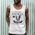 Retro Boston Terrier Coffee Dog Mom Coffee Lover Men Tank Top, novelty gifts, funny gifts