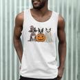 Spooky Ghost Boston Terrier Pumpkin Halloween Dog Lover Men Tank Top, novelty gifts, funny gifts