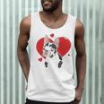 Valentine's Day Boston Terrier Heart Men Tank Top, novelty gifts, funny gifts