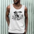 Vintage Boston Terrier UFO Western Wild West Dog Mom Dad Men Tank Top, novelty gifts, funny gifts