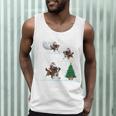 Xmas Lighting Tree Santa Riding Boston Terrier Christmas Men Tank Top, novelty gifts, funny gifts