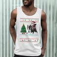 Xmas Tree Lighting Santa Riding Boston Terrier Christmas Men Tank Top, novelty gifts, funny gifts