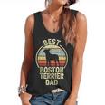 Best Dog Father Dad Vintage Boston Terrier For Men Women Flowy Tank, trending gift