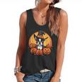 Boston Terrier Bostie Dog Breed Pet Halloween Pumpkins Flowy Tank, trending gift
