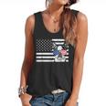 Boston Terrier Dog 4th Of July US American Flag Patriotic Flowy Tank, trending gift