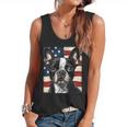 Boston Terrier Dog American Flag 4th Of July Patriotic Puppy Flowy Tank, trending gift
