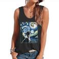 Boston Terrier Dog Art Van Gogh Starry Night Boston Terrier Flowy Tank, trending gift