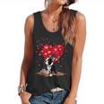 Boston Terrier Lover Heart Shape Boston Terrier Valentine Flowy Tank, trending gift