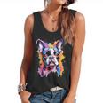Boston Terrier Lover Pop Art Color Boston Terrier Dog For Men Women Girls Kids Flowy Tank, trending gift