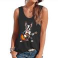 Boston Terrier Playing Guitar Boston Terrier Flowy Tank, trending gift