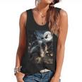 Boston Terrier Selfie Full Moon Flying Witch Halloween Dog Flowy Tank, trending gift